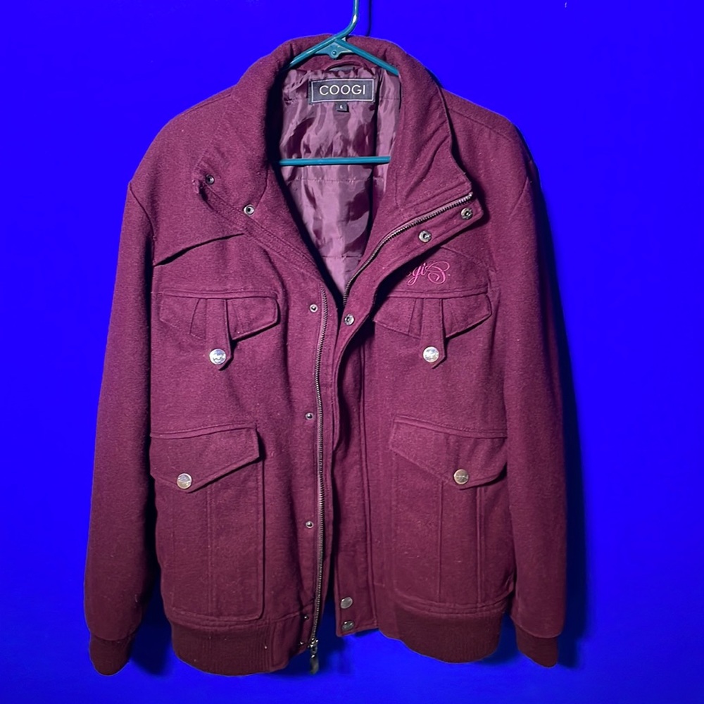 EUC Coogi Wool Blend Coat